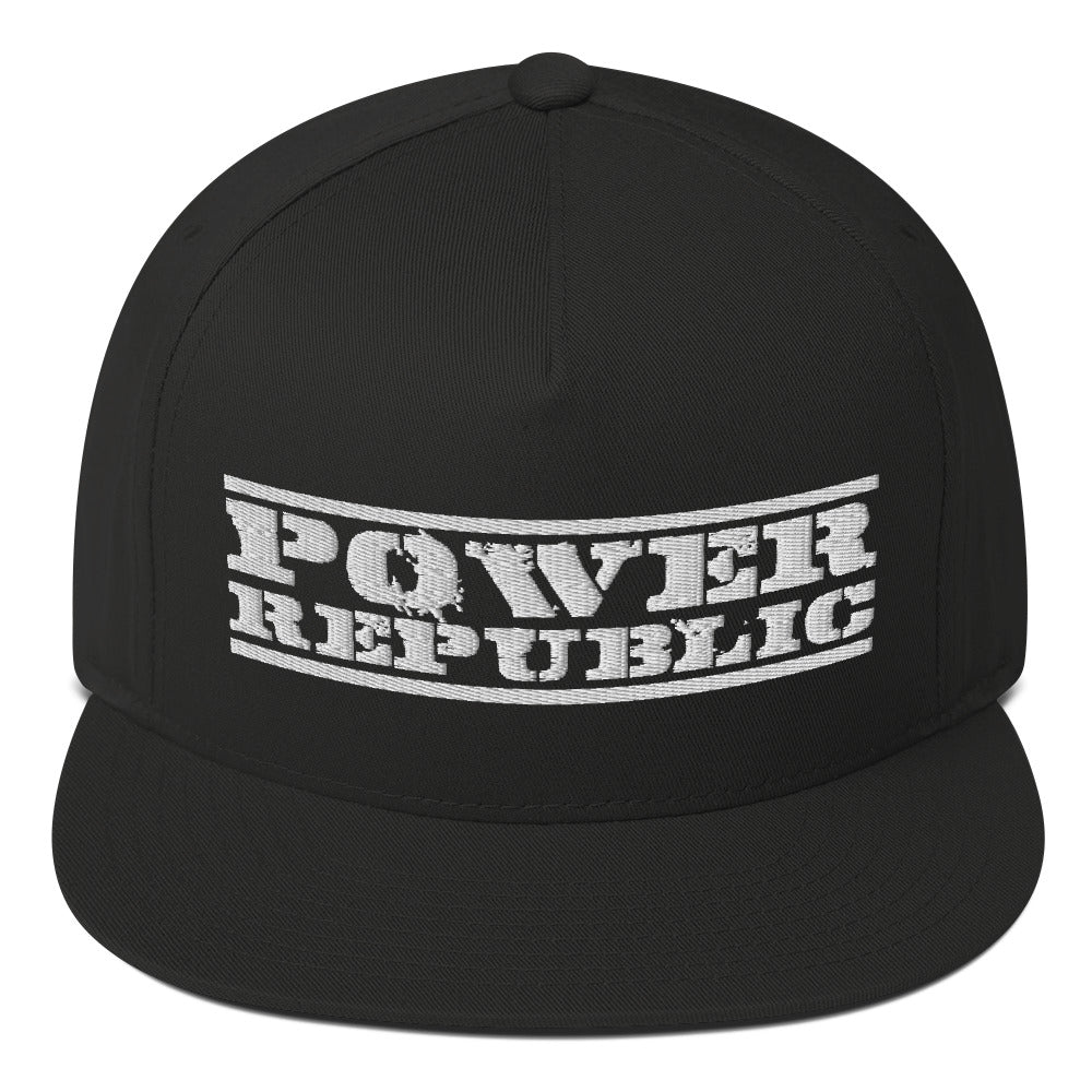 POWER REPUBLIC ORIGINAL LOGO FLAT PEAK CAP – Power Republic