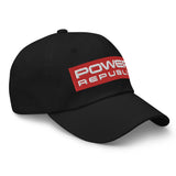 POWER REPUBLIC RED LOGO CURVE PEAK CAP