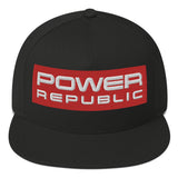 POWER REPUBLIC RED LOGO FLAT PEAK CAP