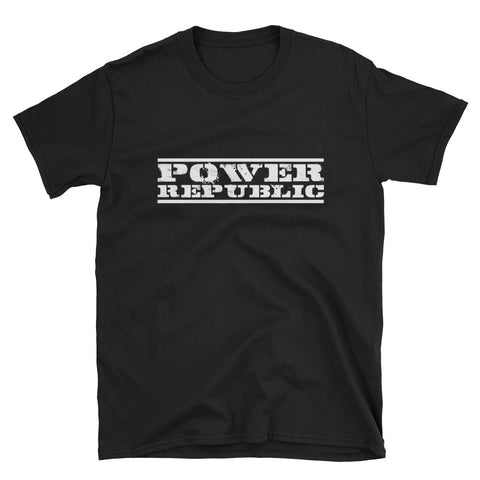 POWER REPUBLIC ORIGINAL LOGO UNISEX TEE - BLACK