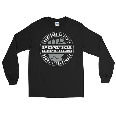 POWER REPUBLIC KNOWLEDGE IS POWER LONG SLEEVE TEE SHIRT